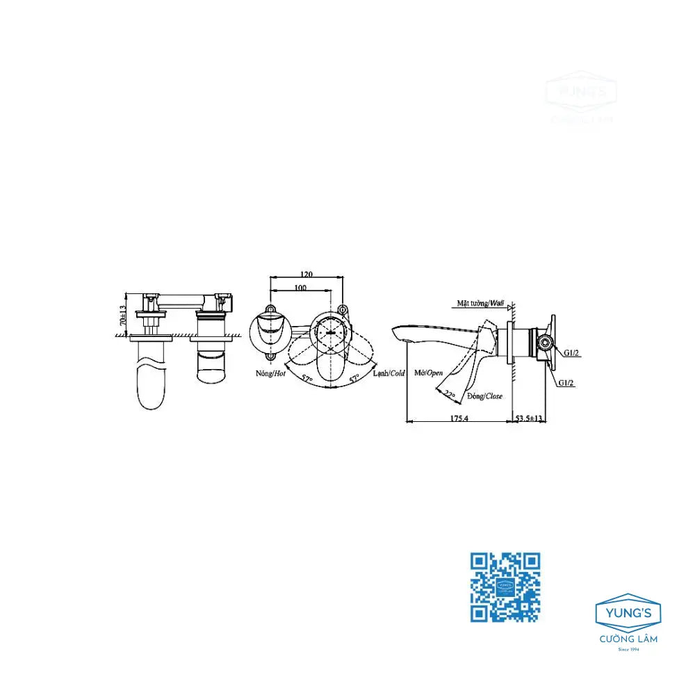 Tlg01310Bb Vòi Lavabo Nóng Lạnh