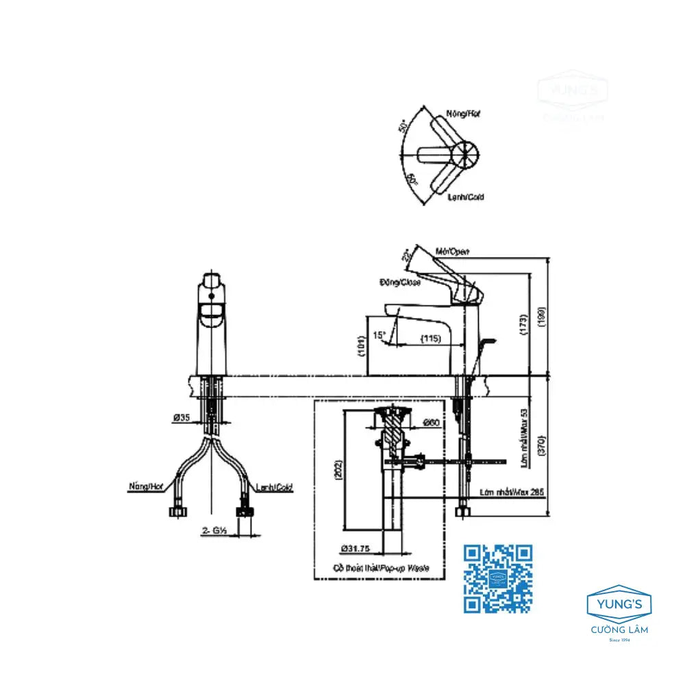 Tlg03301V Vòi Lavabo Nóng Lạnh