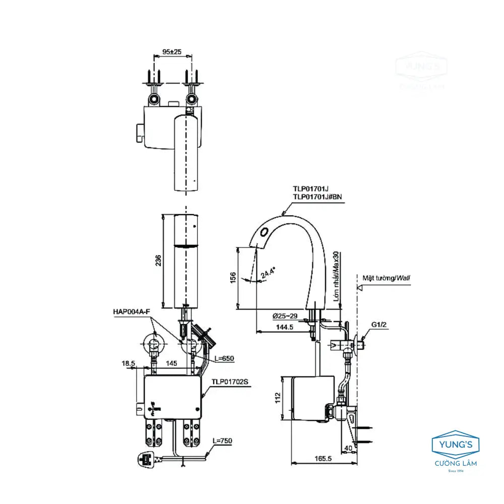 Tlp01701J Tlp01702S Vòi Lavabo Tự Động