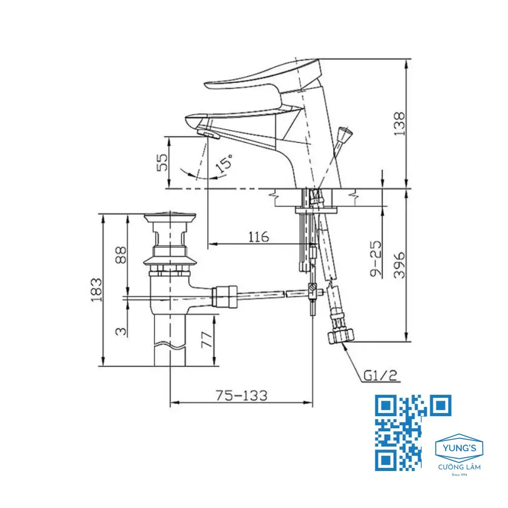 Ts260A Vòi Lavabo Nóng Lạnh