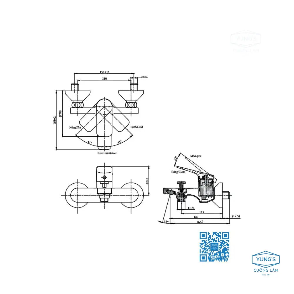 Ttmr302V Dgh104Zr Sen Tắm Gắn Tường