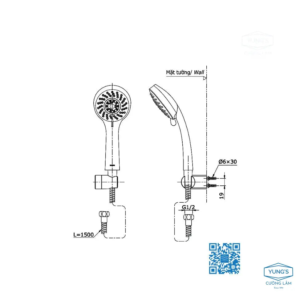 Ttmr302V Dgh108Zr Sen Tắm Gắn Tường