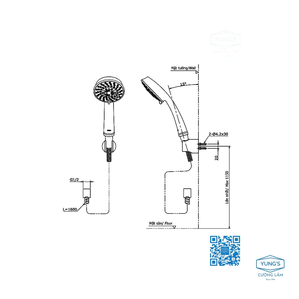 Ttmr302V Tbw03002B Sen Tắm Gắn Tường