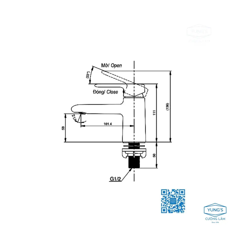 Tvlc101Nsr Vòi Lavabo Lạnh