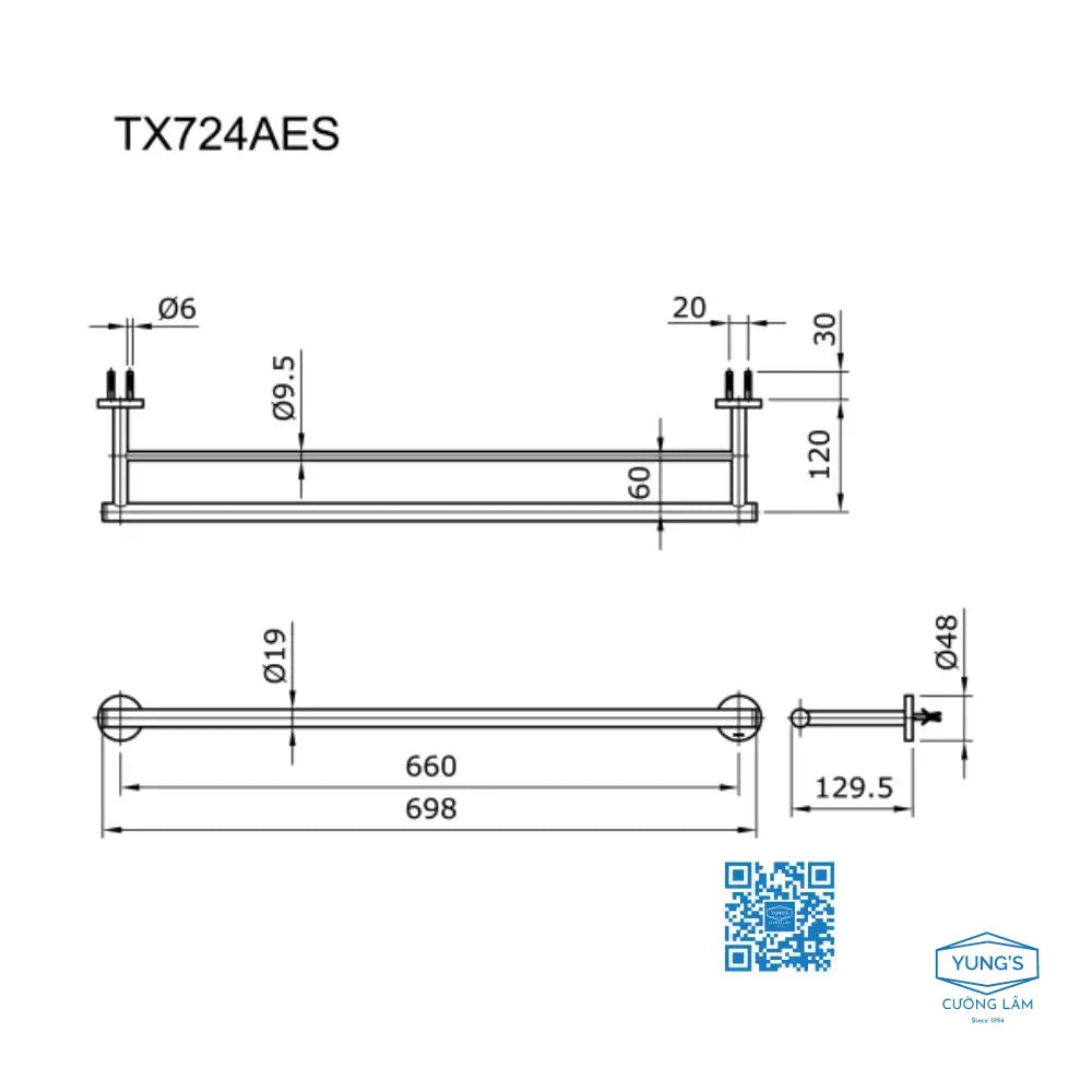 Tx724Aes Phụ Kiện Phòng Tắm