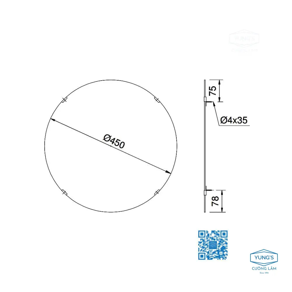 Gương YM4545FG | Thiết Bị Vệ Sinh TOTO