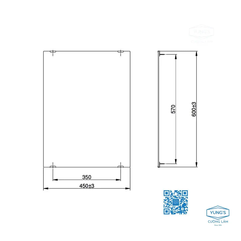 Gương YM4560A | Thiết Bị Vệ Sinh TOTO