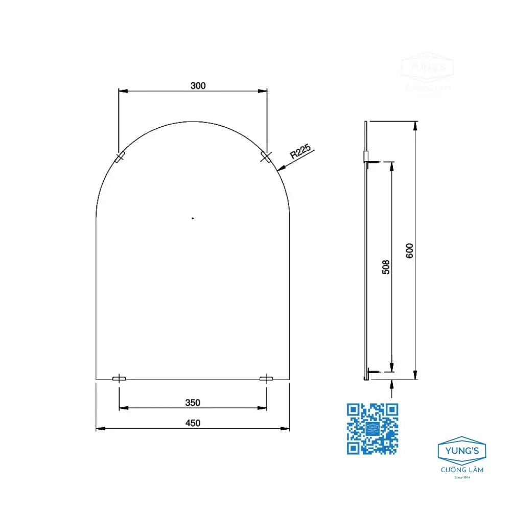 Gương phòng tắm YM4560FA | Thiết Bị Vệ Sinh TOTO